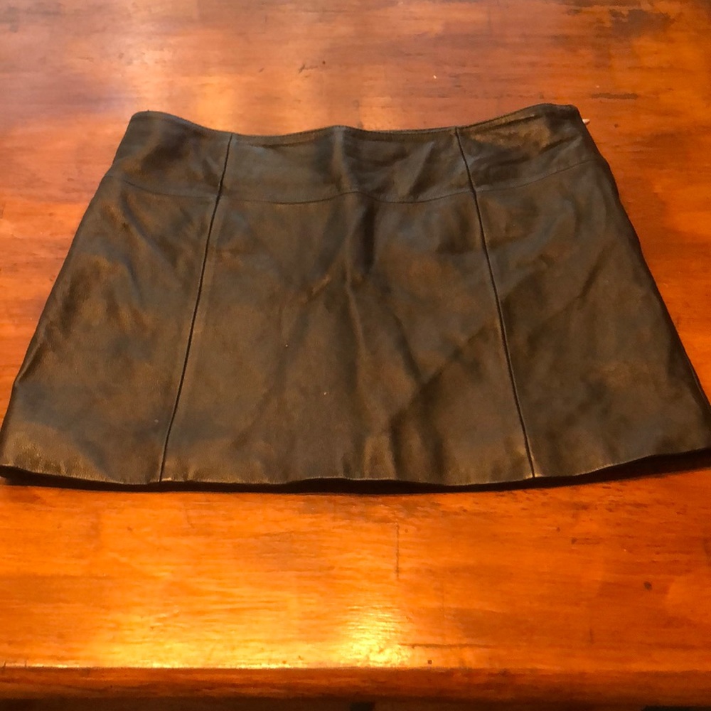 Black Wilson’s Leather Mini-Skirt